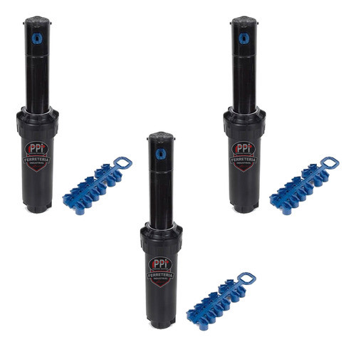 Combo X3 Rotor Aspersor Riego Rain Bird Emergente 5004 15mts 0