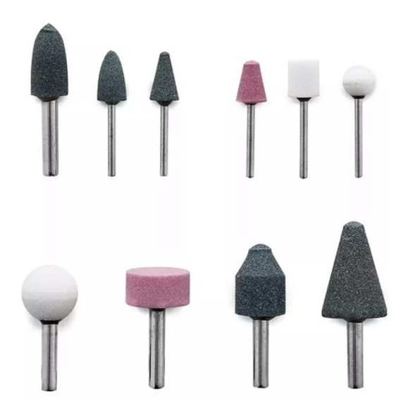 Juego X 10 Puntas Montadas Vastago 1/4 Y 1/8 Ruhlmann 0