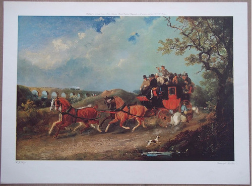 Estampa Lámina  Carruaje 60x80cm Importada 0