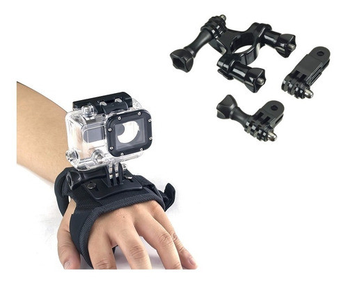Suporte Mão Gopro Hand Estilo Luva Bike Tubos Strap Sjcam 0