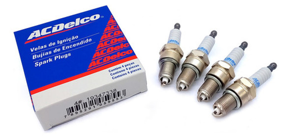 Kit 4 Bujias Acdelco Chevrolet Onix / Prisma 1.4 0