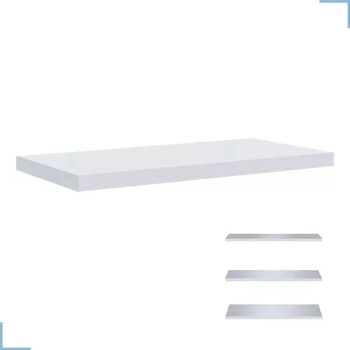 Prateleira 100x32 Parede Mdf Pinus C/ Alças De Couro Suporte 0