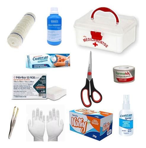 Kit Primeiros Socorros Com Maleta Completo Para Emergencia 0