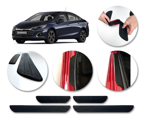 Cubre-zócalo Puertas X4 Para Chevrolet Cruze Kenny Molduras 0
