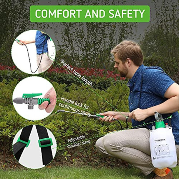 Vivosun Pulverizador De Presión De Bomba De Jardín Y Césped 1