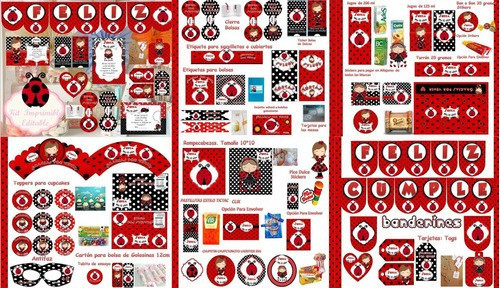 Kit Imprimible Mariquita Vaquita De San Antonio Cumples V3 0