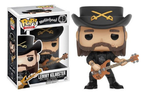Funkoo Pop Lemmy Kilmister 49 Motorhead Rocks Lançamento 1