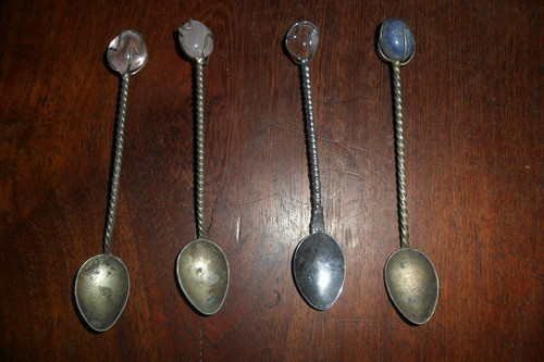 Cuchara Cucharita Para Cafe Piedra Engarzada Cucharitas 1