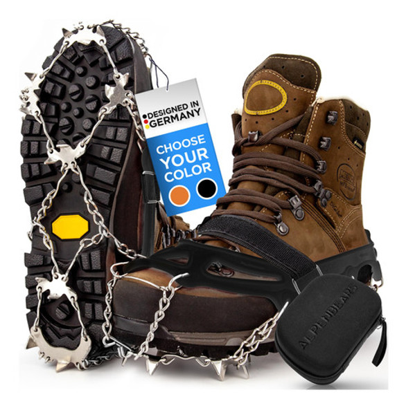 Crampones Premium Para Botas De Nieve De Acero Inoxidable L 0 Crampones Premium Para Botas De Nieve De Acero Inoxidable L 0