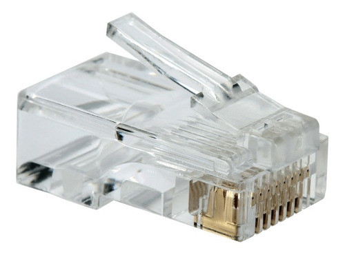 Kit Pacote Conector Rj45 P/ Cabeamento De Rede 50 Unidades 0