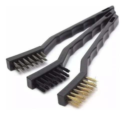 Mini Escova De Aço Com 3 Peças Starfer 0