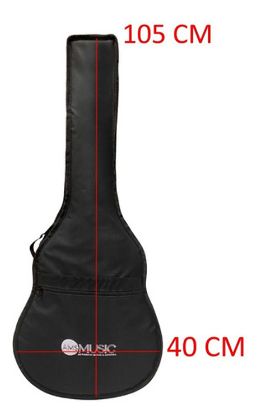 Capa Luxo Almofadada P/ Violão Flat Rozini 1
