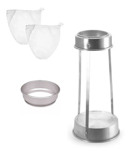 Kit Tripé+aro+ Coador De Café Para Bule  Alumínio Gd Ref- 09 0