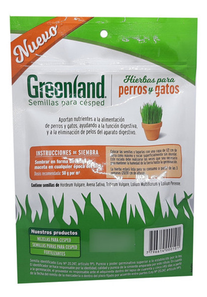 Semillas Hierba Para Gatos Perros Graminea Pasto 1