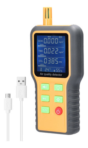Detector De Qualidade Do Ar Doméstico Sensores T/h Multifunc 0