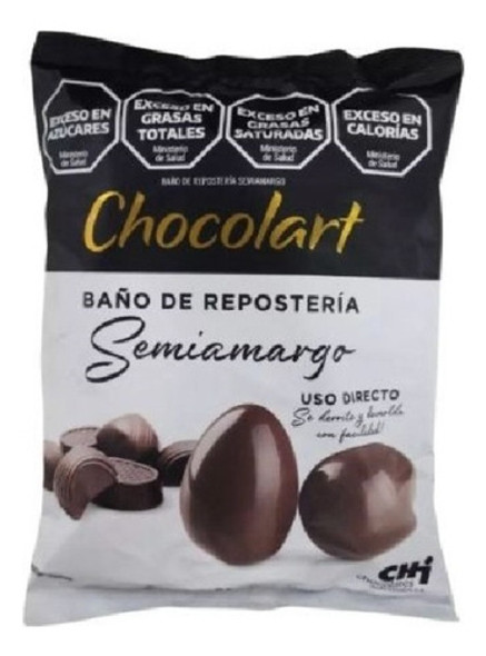 Chocolate Baño De Reposteria X 500 Grs Semiamargo -chocolart 0