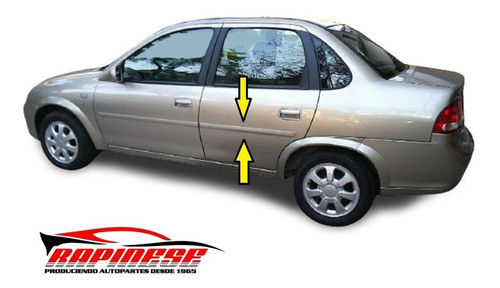 C Corsa Classic 2010 / 2017 Bagueta Puerta Trasera Izquierda 0