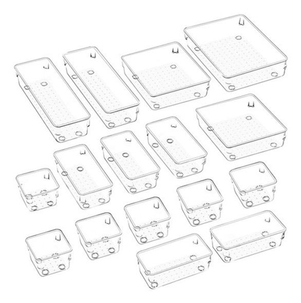 Caixa Organizadora De Gavetas De 16 Unidades Com Almofadas D 0