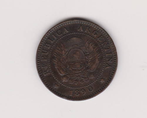 Moneda Argentina Un Centavo Año 1890 Excelente 0