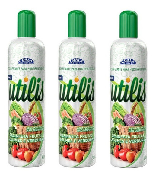 3 Utilis Desinfecção Legumes Frutas Verduras Desinfetante 0