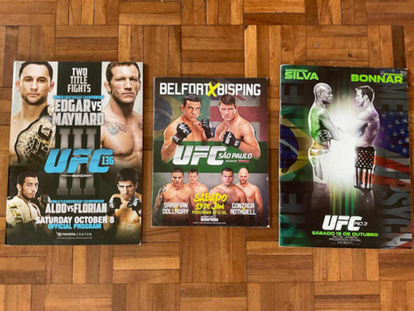 3 Ufc Programas Belfort Bisping Anderson Silva Aldo Original 0