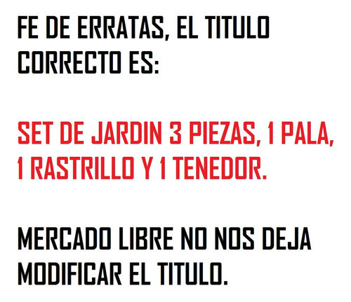 Set De Jardineria 2 Palas 1 Rastrillo Tramontina Kit 3 Pzas 1