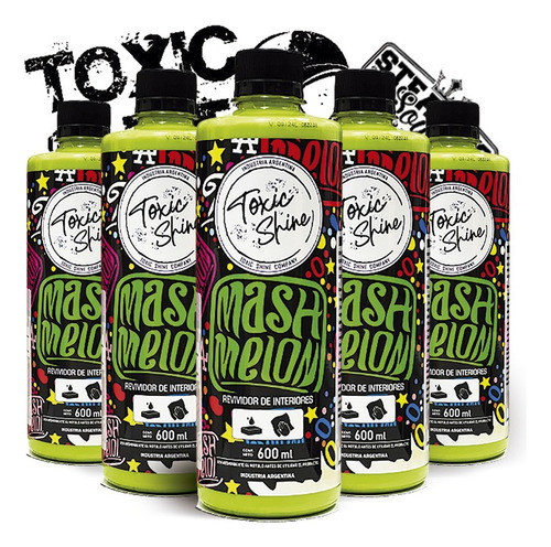 Toxic Shine | Mash Melon | Acondicionador Plasticos Interior 0