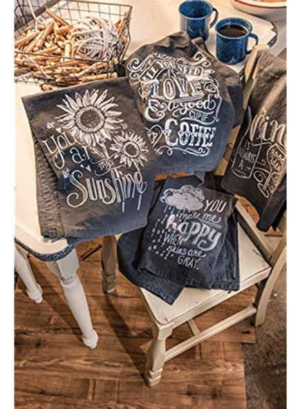 Primitivos Por Kathy 26889 Chalk Art Square Toalla De Plato 1
