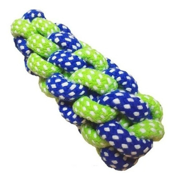 Juguete Mordible Mascota Soga Trensada Flexible Antistres 0