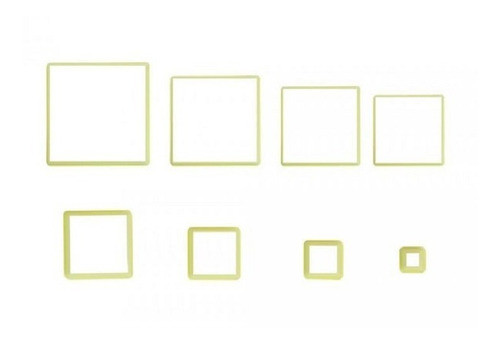 Cortador Quadrado Plastico 8pçs 0