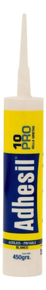 Sellador Acrilico Para Grietas Adhesil Blanco 450gr 0 Sellador Acrilico Para Grietas Adhesil Blanco 450gr 0