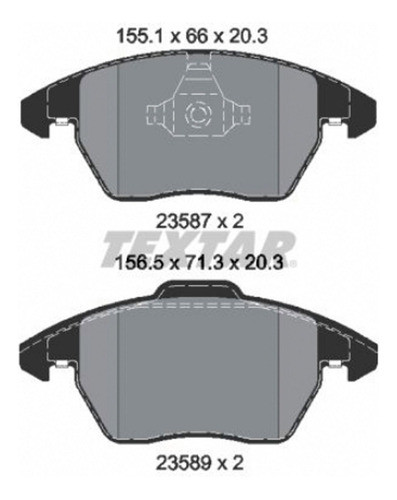 Pastilha Dianteira Textar Peugeot 3008 - 2011-2019 1