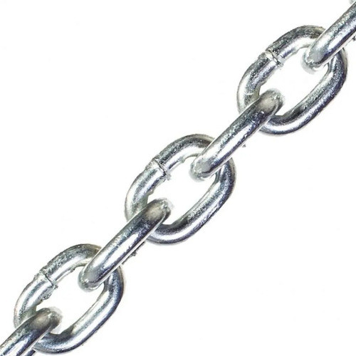 Corrente Aço Galvanizado Soldada 9mm 23/64 Elo Curto - Fuzil 0