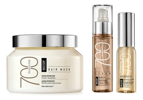 Combo Reparador Biotop 700 Baño + Serum + Aceite 0