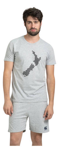 Remera Canterbury Printed Maori Tee Gris 0