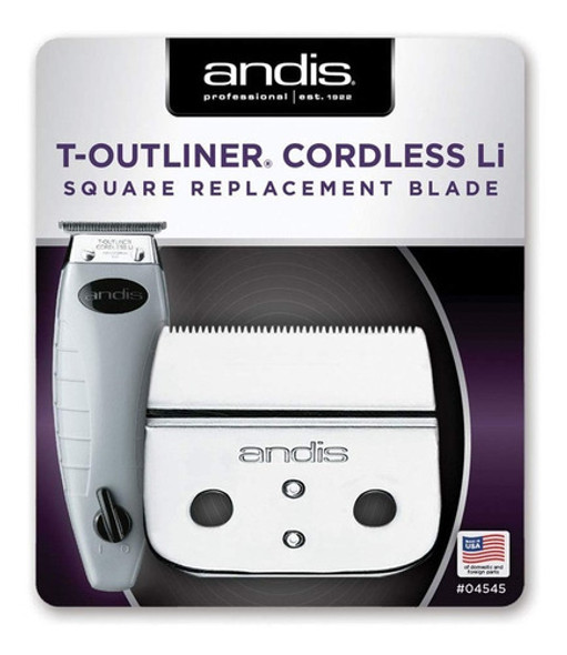 Cuchillas : Andis T-outliner Cordless Li Square Replacement 0