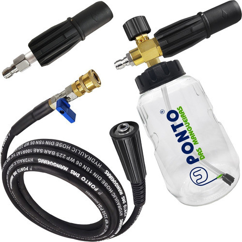 Snow Foam Bico Engate Rápido 10m Mangueira Aço Jacto J6800 0
