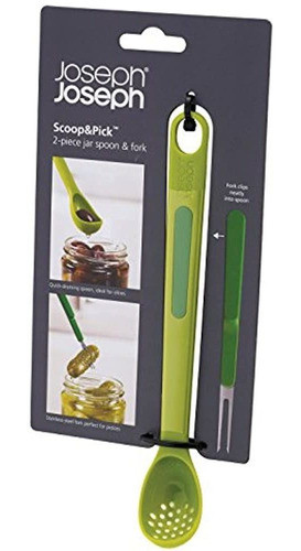 Joseph Joseph  Jar Cuchara Y Tenedor Conjunto Con Pala Y Col 1