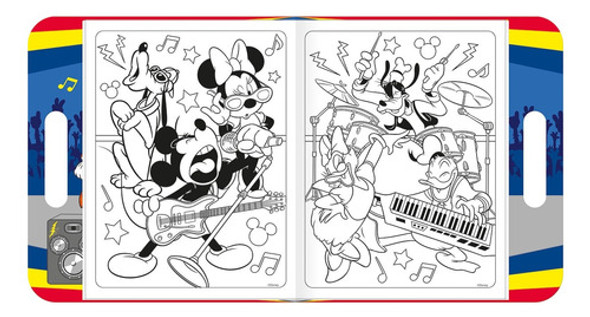 Livro Para Colorir Álbum Mickey Mouse C/ 68 Adesivos Tilibra 1 Livro Para Colorir Álbum Mickey Mouse C/ 68 Adesivos Tilibra 1