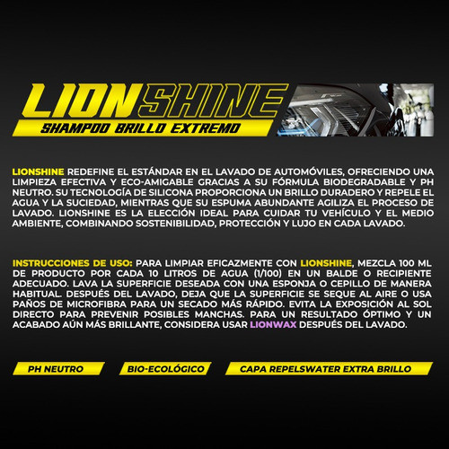 Lionshine: Shampoo Brillo Extremo 1