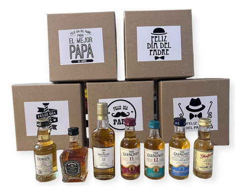 Pack Miniaturas X 7 Macallan Chivas Glenfiddich Glenlivet 0