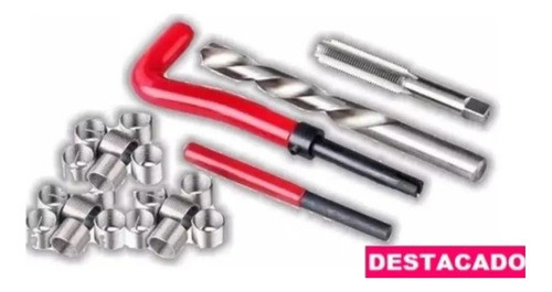 Kit De Insertos 6x1 Reparador De Roscas Con Mecha Y Macho 1