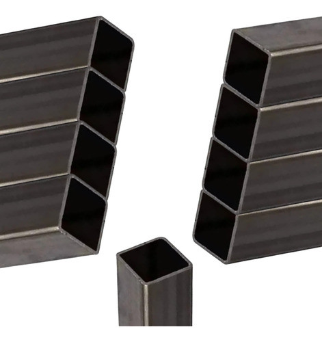 Barra Metalon 20x20 Tubo Quadrado Aço 9 Peça De 50cm 0