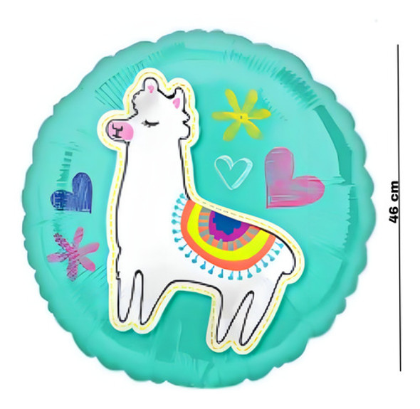Globos Metalizados Llama 46cm - Decoraciones Temáticas 1