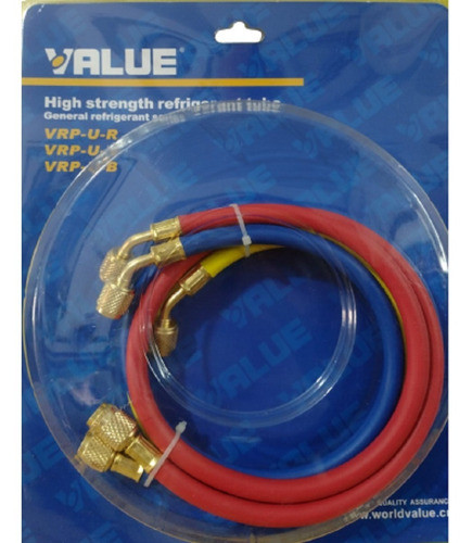 Juego Mangueras Carga Refrigerante R22/r12/r134 90cm Value 1