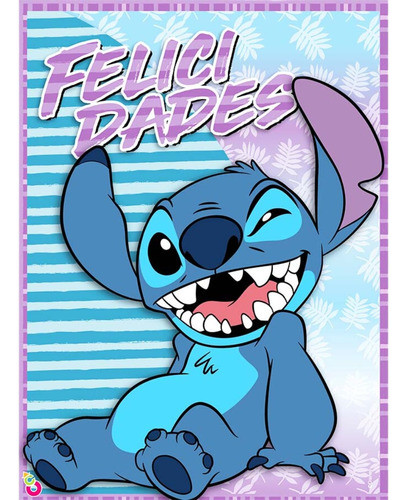 Afiche Feliz Cumple Stitch Cotillón 0