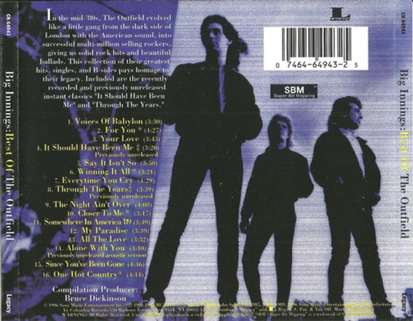 Cd The Outfield - Big Innings Best Of The Outfield Remasters 1