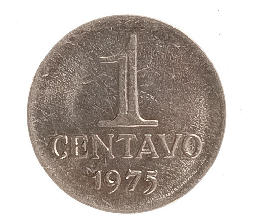 Brasil 1 Centavo 1975 Sin Circular Km 575.2 0