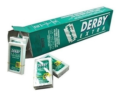 Hojas De Afeitar Doble Filo Derby Extra Blister X 100 Barber 1