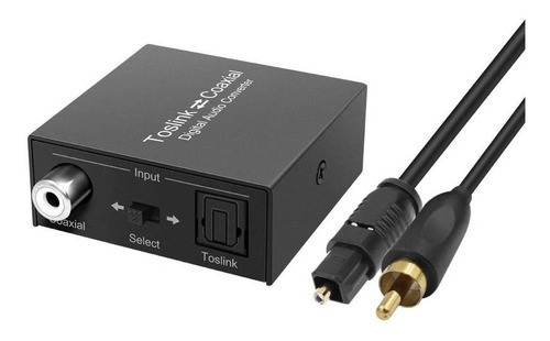 Convertidor Digital Coaxial A Optico Audio Digital + Cables 0
